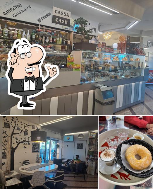 La immagine di interni e cibo da Caffè Carra Torrefazione