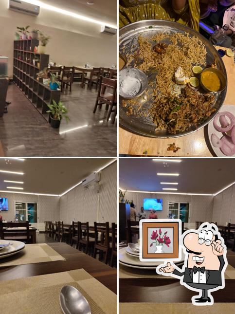 Take a seat at one of the tables at Dhaswins Food Garden