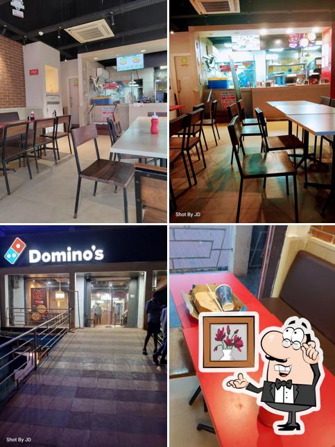 The interior of Domino's Pizza Verna, Goa