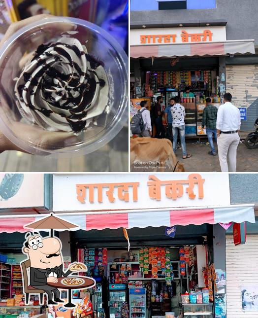 The picture of Sharda Bakery’s exterior and food