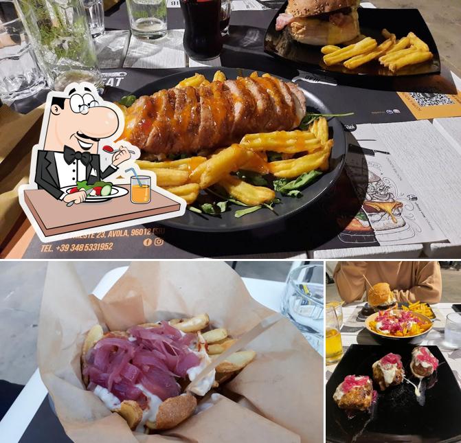 Questa è la foto che mostra la cibo e esterno di Summeat Steakhouse