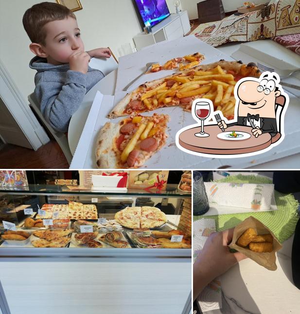 La cibo e interni del ristorante