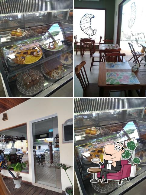 Veja imagens do interior do Sr. Croissant Padaría Café