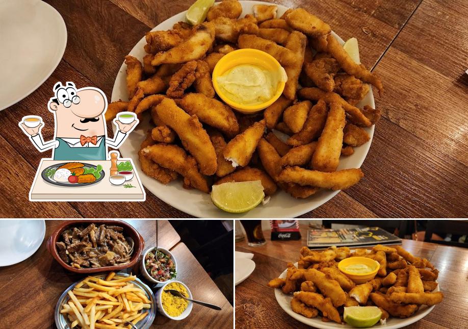 Peitos macios de frango em Tio Bar e Restaurante