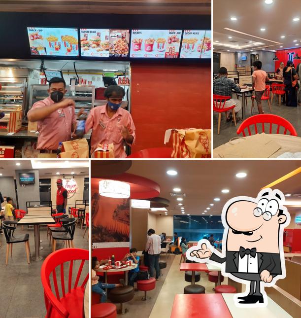 The interior of KFC