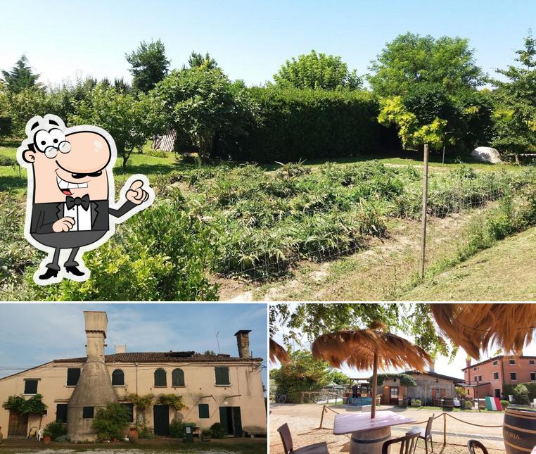 La esterno e interni del ristorante