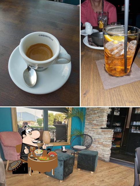 La cibo e interni del ristorante