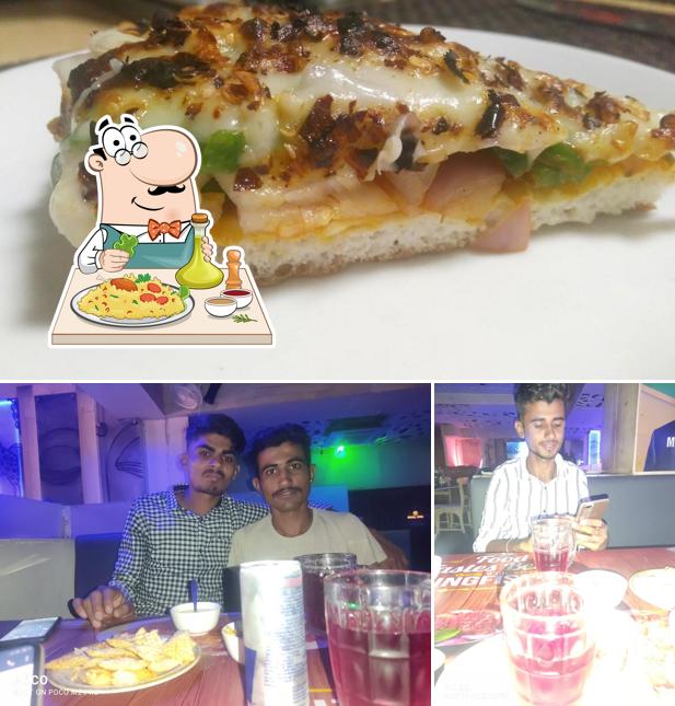 Among various things one can find food and interior at Black & White Bar
