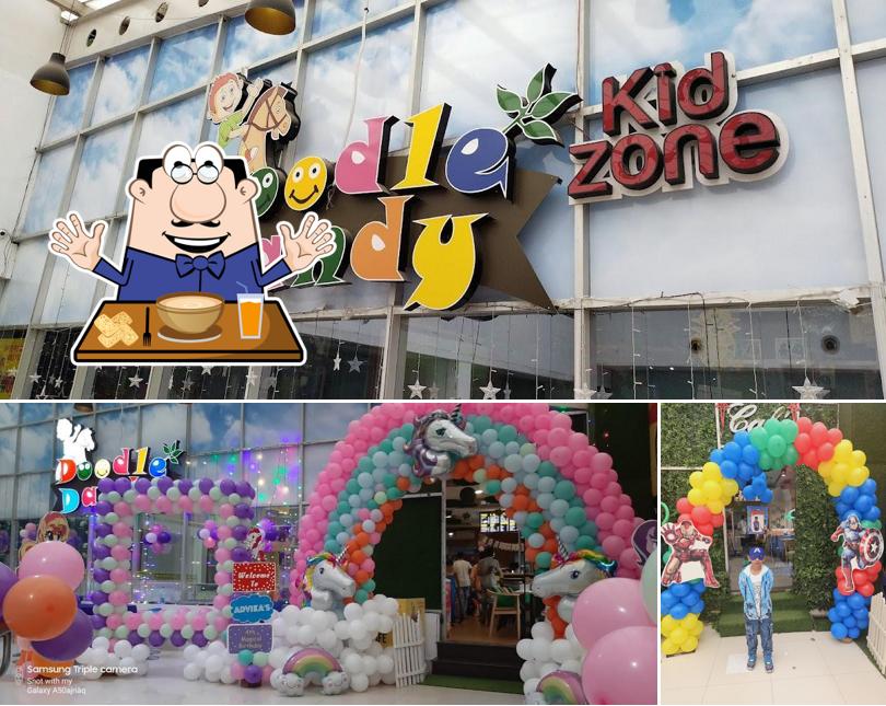 Food at Doodle Dandy play zone & café