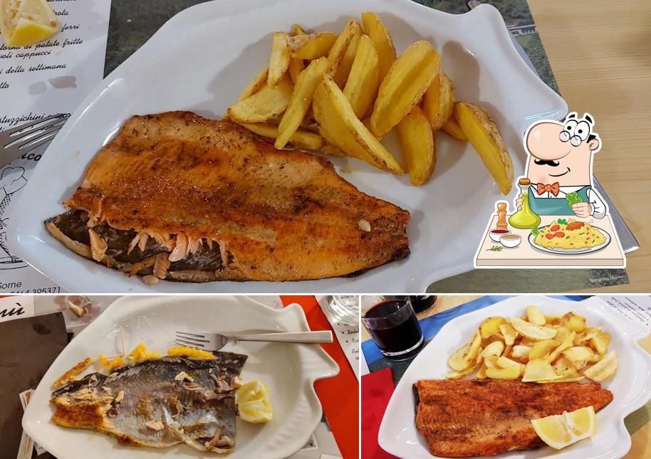 Pesce fritto al Locale Tipico Sorne