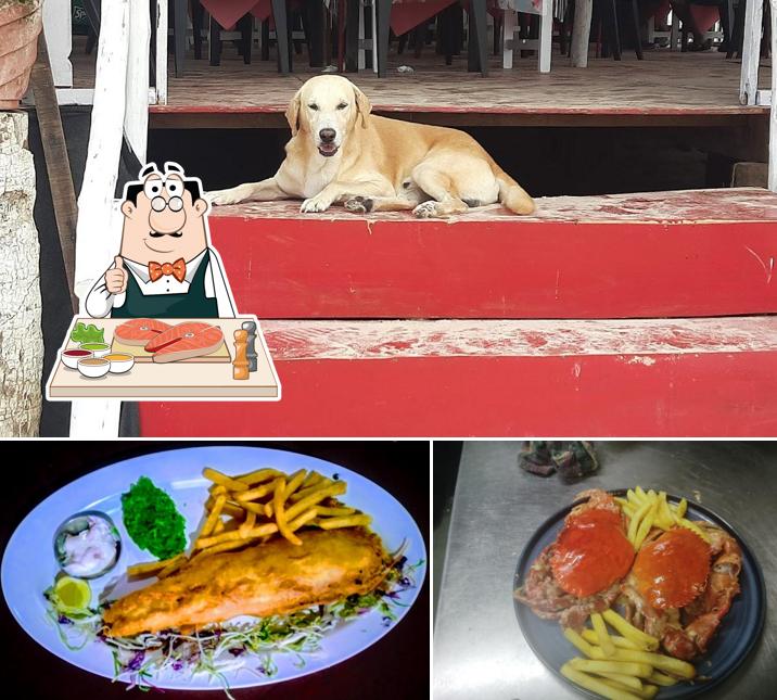 Fish and chips at Dom's Beach Shack