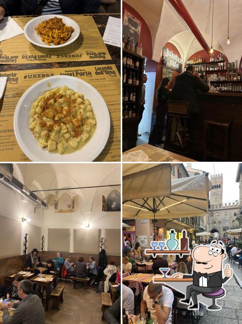 Gli interni di Osteria dell'Orsa