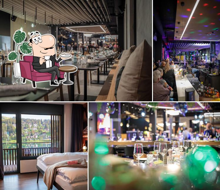 Gli interni di SHARE Restaurant&Bar at AVES Arosa