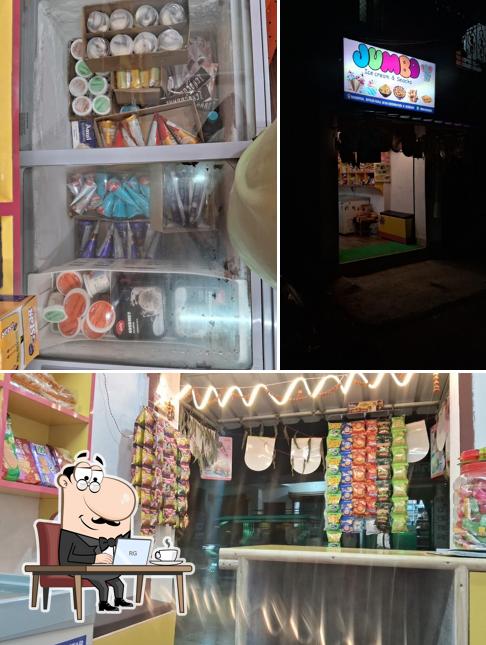 The interior of JUMBO#icecream&snacks
