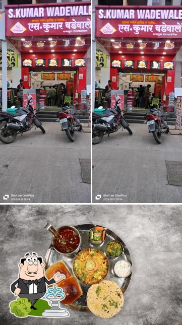 This is the picture showing exterior and food at S Kumar Wadewale- Tukaram Kalate Garden Wakad