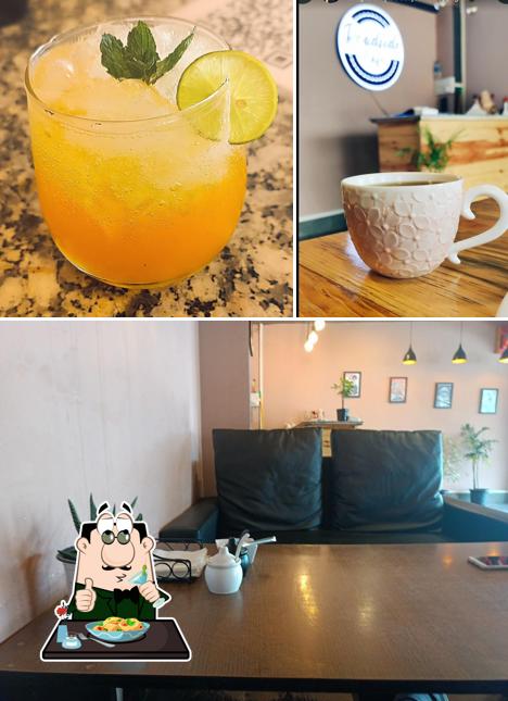 This is the picture displaying food and interior at Roadside Cafe