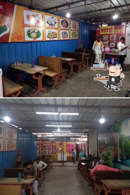 The interior of Shri Sai South Indian Restaurant