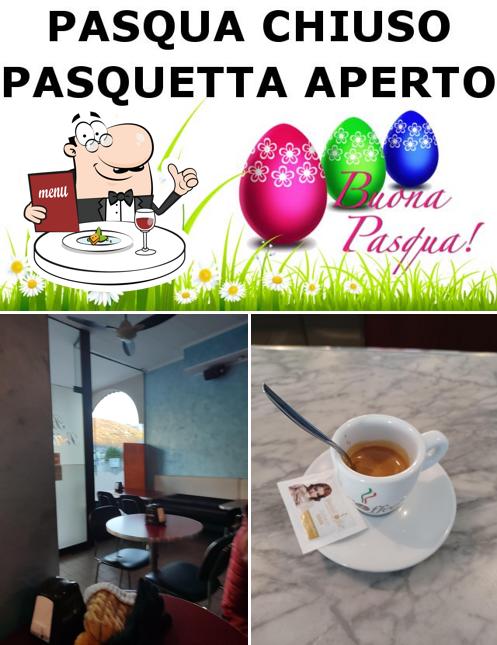 La cibo e interni del ristorante