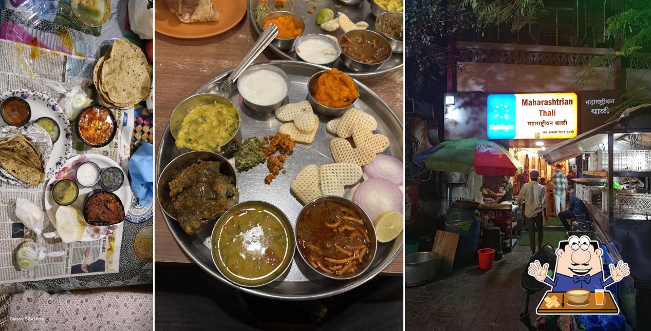Food at Siddhu's Maharashtrian Thali