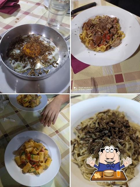 Platti al trattoria La Loggetta Del Tartufo