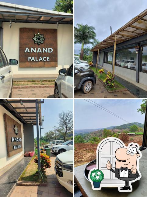 The exterior of Hotel Anand Palace