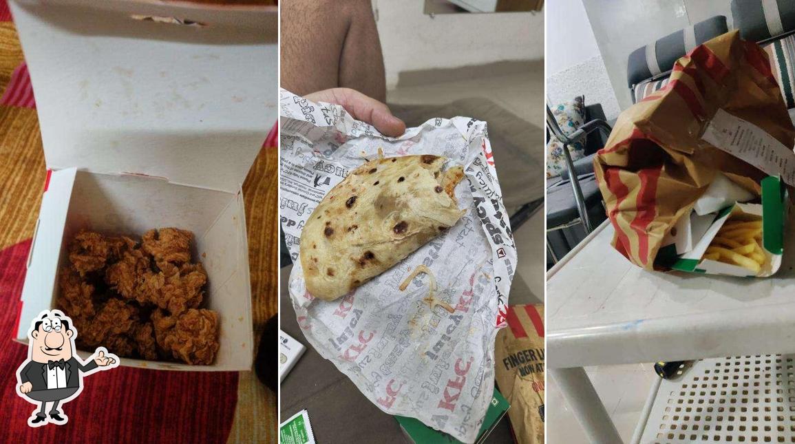 Take a seat at one of the tables at KFC