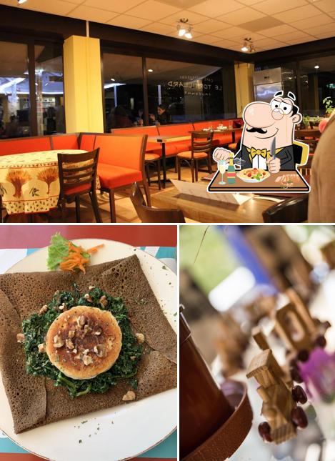 Guarda la foto che presenta la cibo e interni di Café restaurant Tortillard