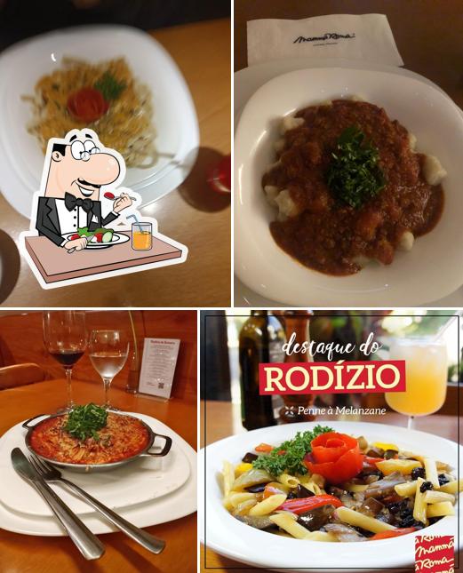 Creme brulée em Restaurante Mamma Roma