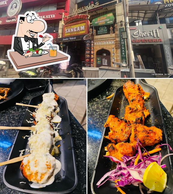 The picture of food and exterior at Sheriff's Kababish and Cafeteria