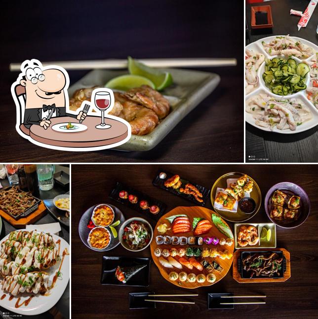 Platos en Gaijin Sushi Louge