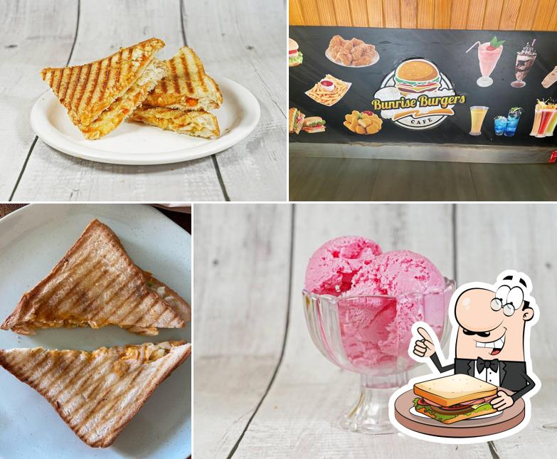 Grilled cheese sandwich at Bunrise Burger Cafe