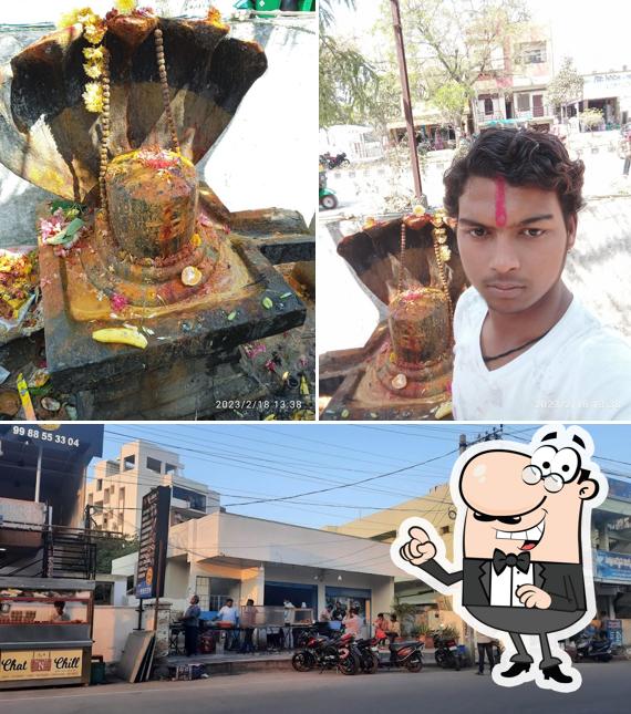 This is the picture depicting exterior and food at Seenu Mirchi Bandi