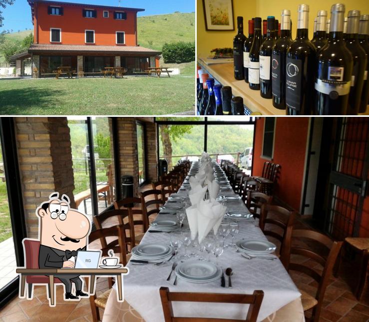 Questa è la foto che mostra la interni e vino di Ristorante Le Ciocche