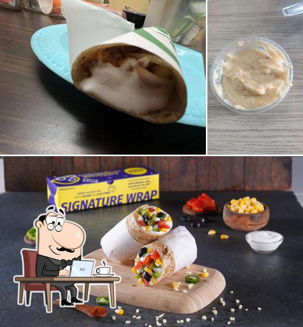 This is the photo displaying interior and food at Faasos - Wraps, Rolls & Shawarma