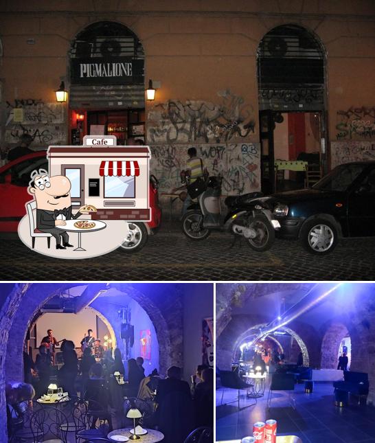 La esterno e interni del ristorante