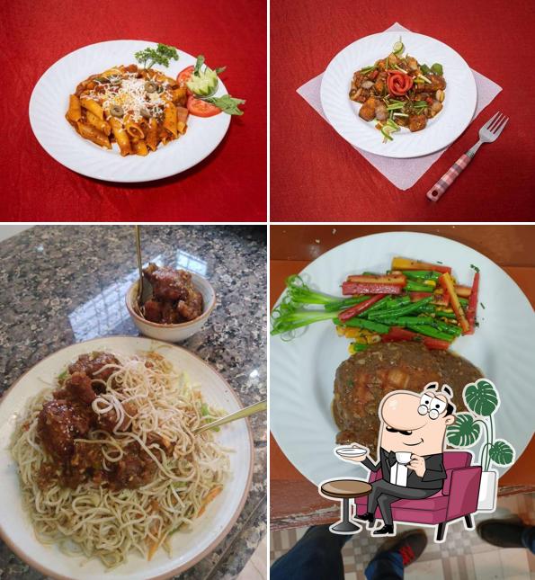 Check out the image displaying interior and food at Asian's