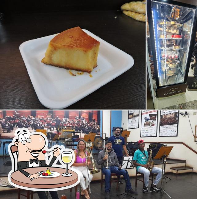 Dê uma olhada a imagem apresentando comida e interior a Padaria Campesina