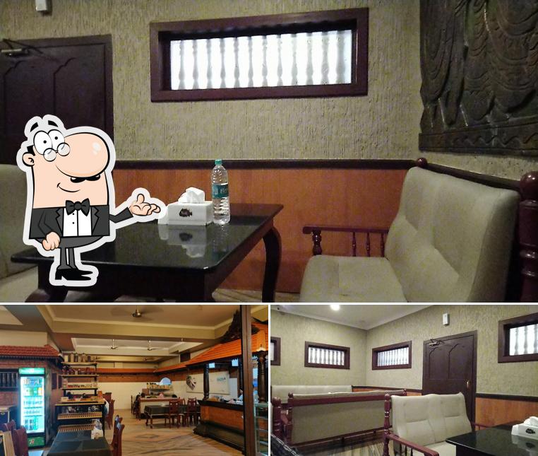 The interior of Ruchi Village Restaurant