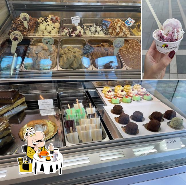 Platti al Gelateria GustiSonGusti