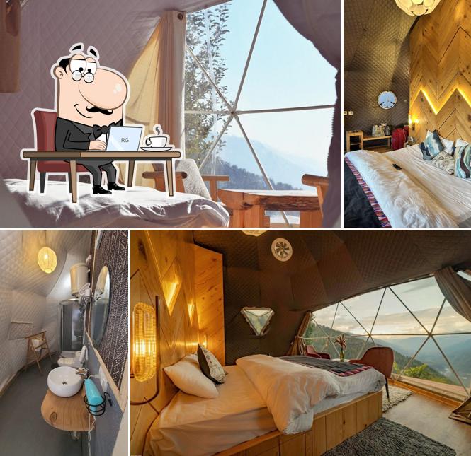 Check out how GlampEco Stays: India's First Unique Luxury Glamping Dome Stay in Sethan, Hamta Manali looks inside