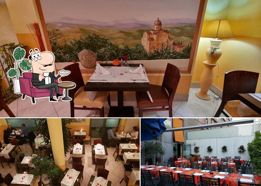 Installez-vous à l'une des tables de Chez Nina