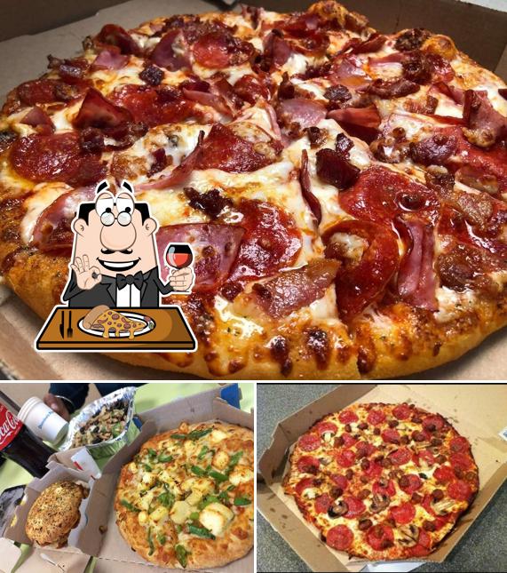 At Domino's Pizza Ranjit Avenue, Amritsar, you can get pizza