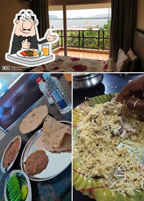The photo of food and exterior at Taj Restaurant