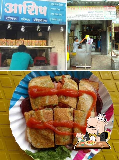 Food at Ashish Sandwich