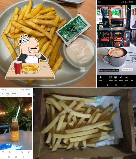 French fries at Cafaidh Coffee
