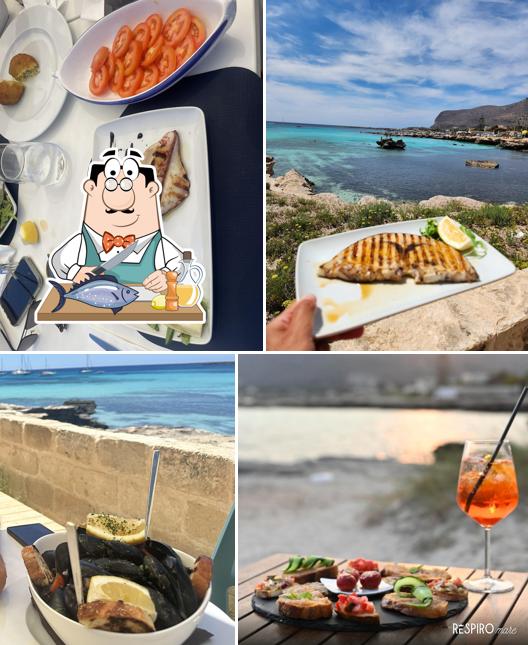 Salmone grigliato al Lido ReSpiro Mare a Favignana - Lido Burrone