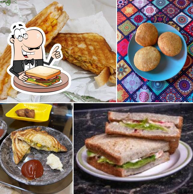 Grilled cheese sandwich at Shuddh Desi Bites