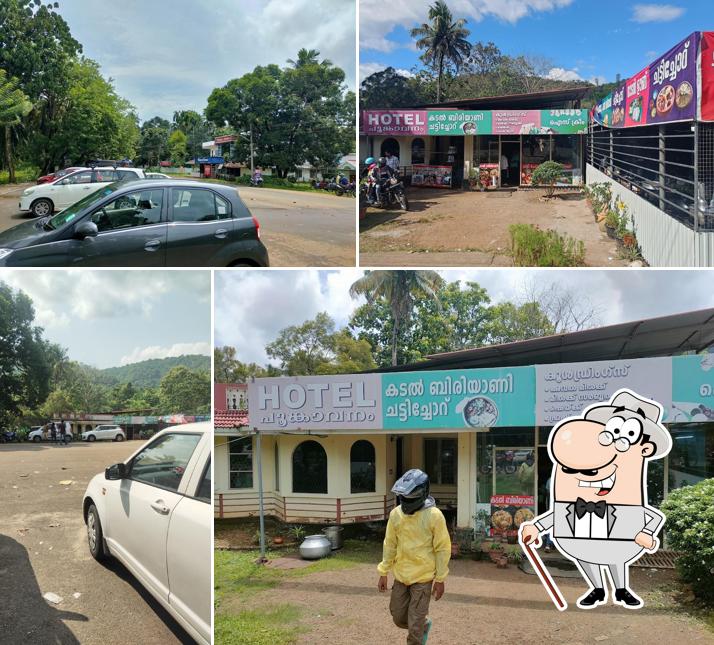 Enjoy the view at the outside area of Hotel Poongavanam