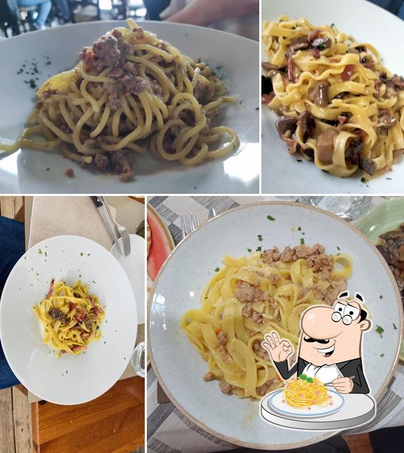 Spaghetti alla carbonara al Terrazza Casa Rossa