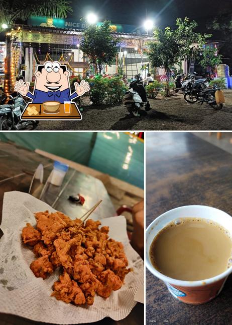 This is the picture displaying food and exterior at Nice Dhaba